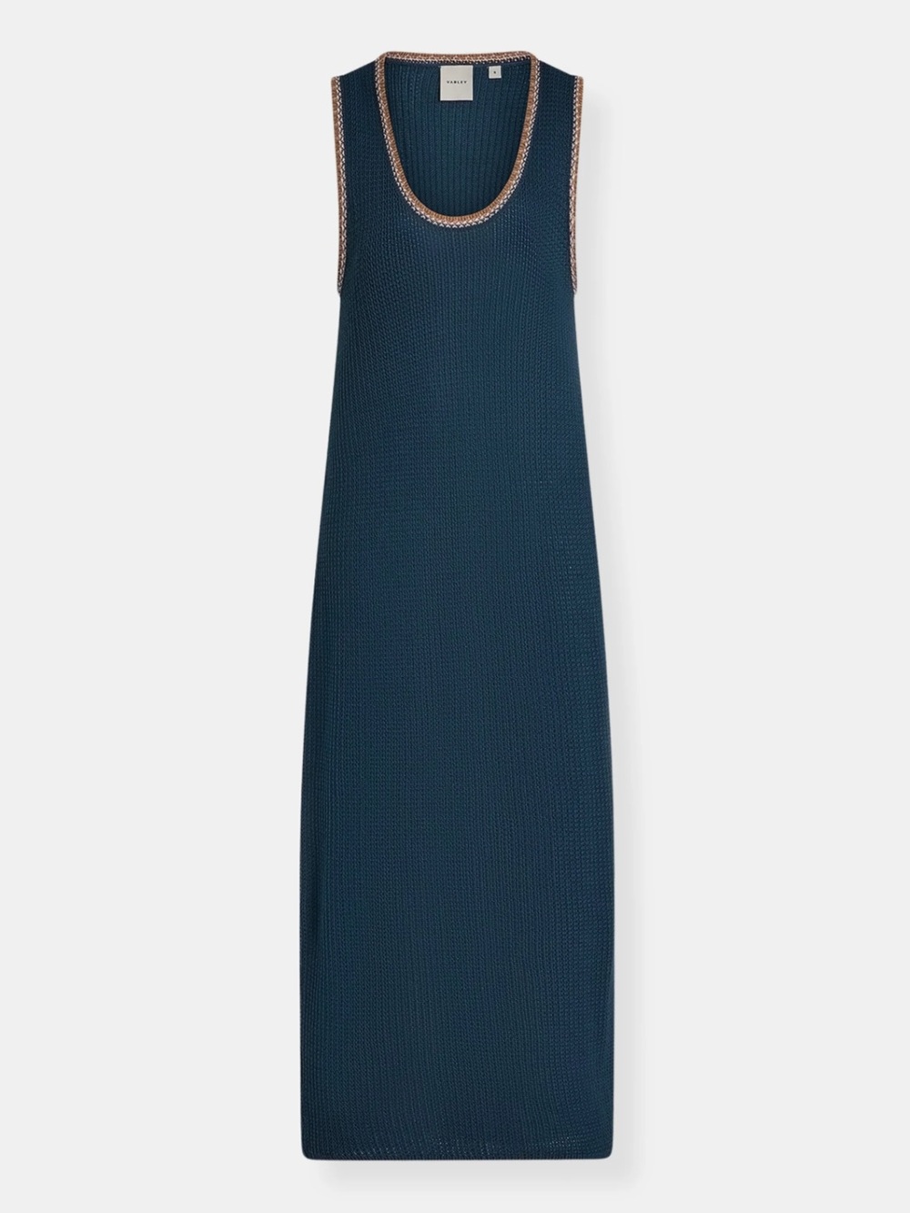 VARLEY
MIKEL KNIT DRESS | HERON BLUE